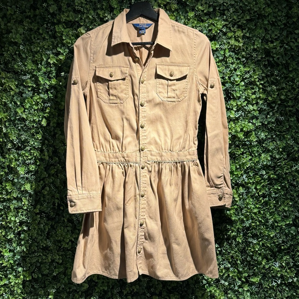 Polo Ralph Lauren Girls Safari Dress Vintage style size 16